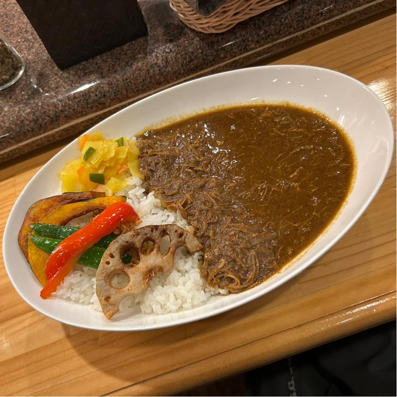 ハッシュドチキンカレー(大)+素揚げ野菜(coocy)