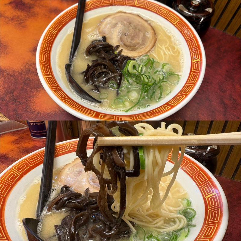 とんかつラーメン・麺硬め(たつ屋 井土ヶ谷店)