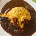 オムレツライス　ハヤシ&カレーソース