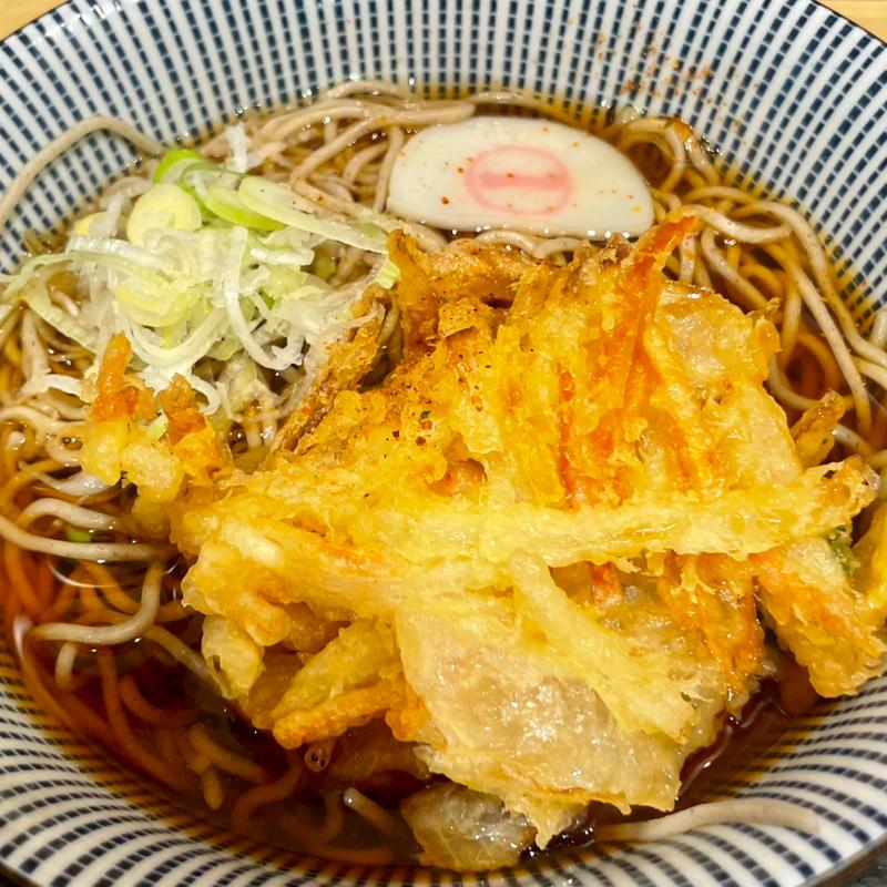 かき揚げそば(そばいち新宿店)