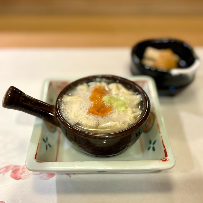 湯葉と雲丹と甘鯛の小鍋(ひろ作 （ひろさく）)