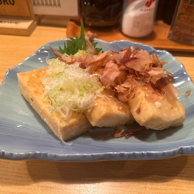自家製厚揚げ(やきとり酒蔵 庄助本店)