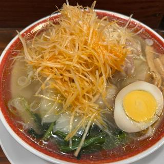 辛味ネギ塩肉汁雲呑麺(広州市場 西新宿店)