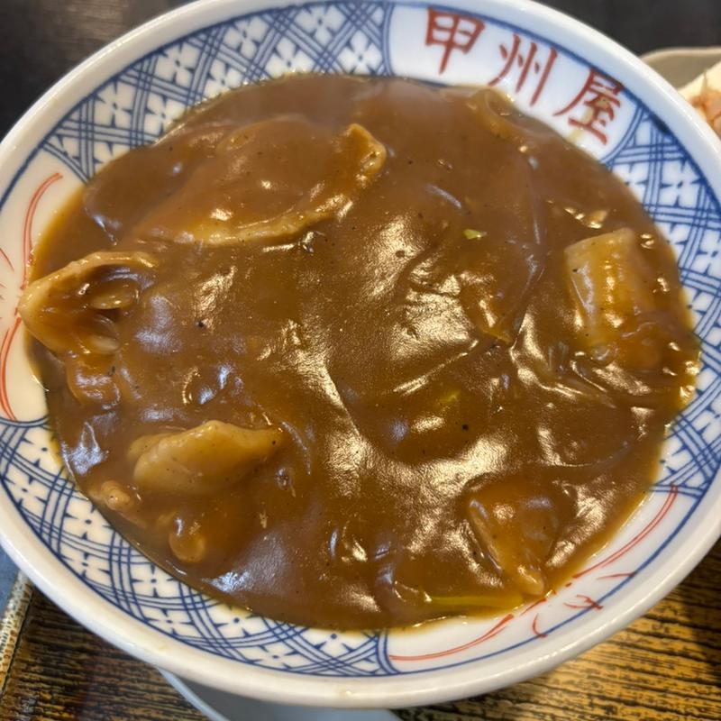 カレー丼セット(新宿甲州屋蕎麦店 )