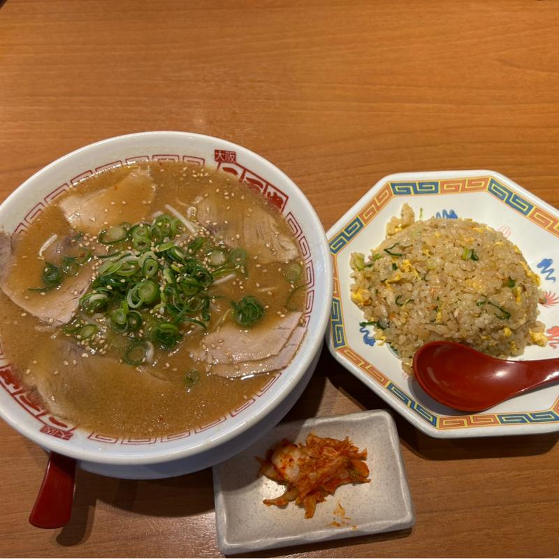 半ちゃん焼飯定食(味噌)(二両半 布施駅前店)