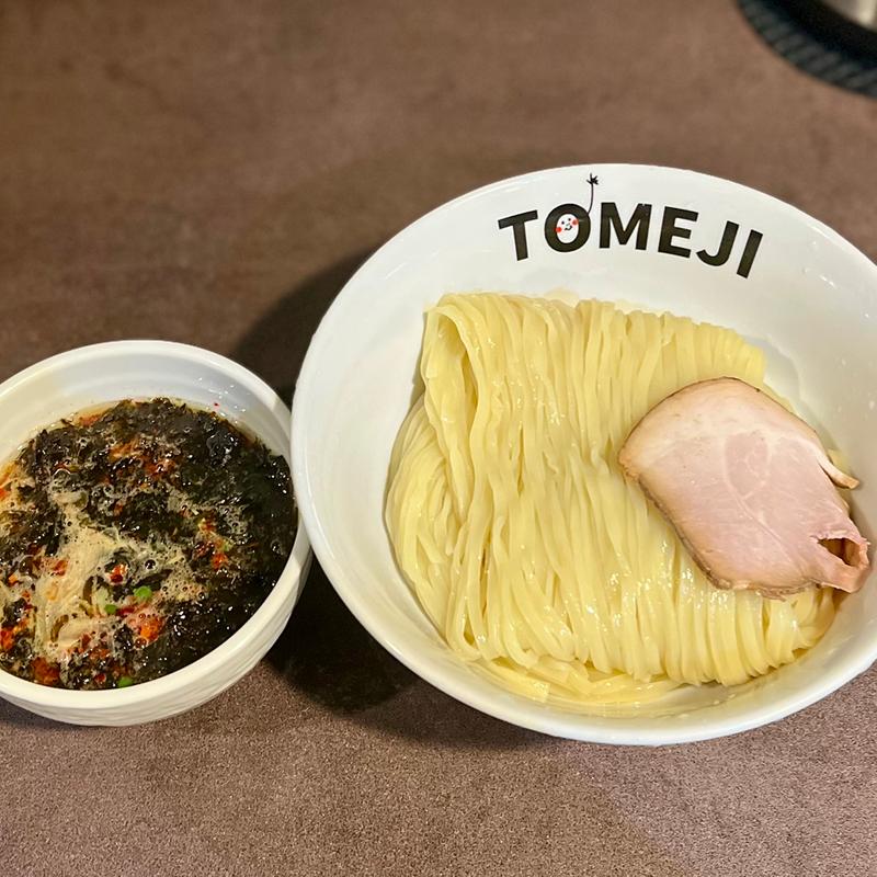 旨辛焼きあご醤油つけ麺(カタカナトメジ)