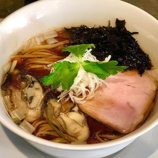 牡蠣となめこの味噌中華そば 赤(宍道湖しじみ中華そば琥珀 池袋店)