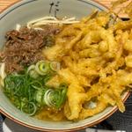 肉ごぼう天うどん(五島うどん居酒屋 だしぼんず)
