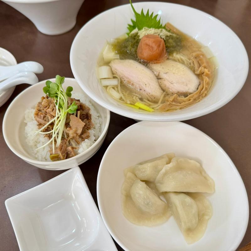 梅塩拉麺＋ランチBセット(麺屋 心羽)