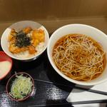 ミニ鶏天丼セット(いろり庵きらく 南浦和)