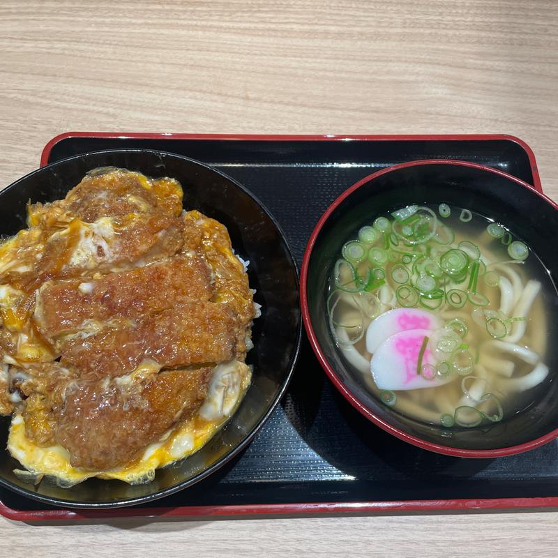 カツとじ丼ミニうどん付き(資さんうどん 八千代店)