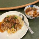 牛バラチャーハン(牡丹園)