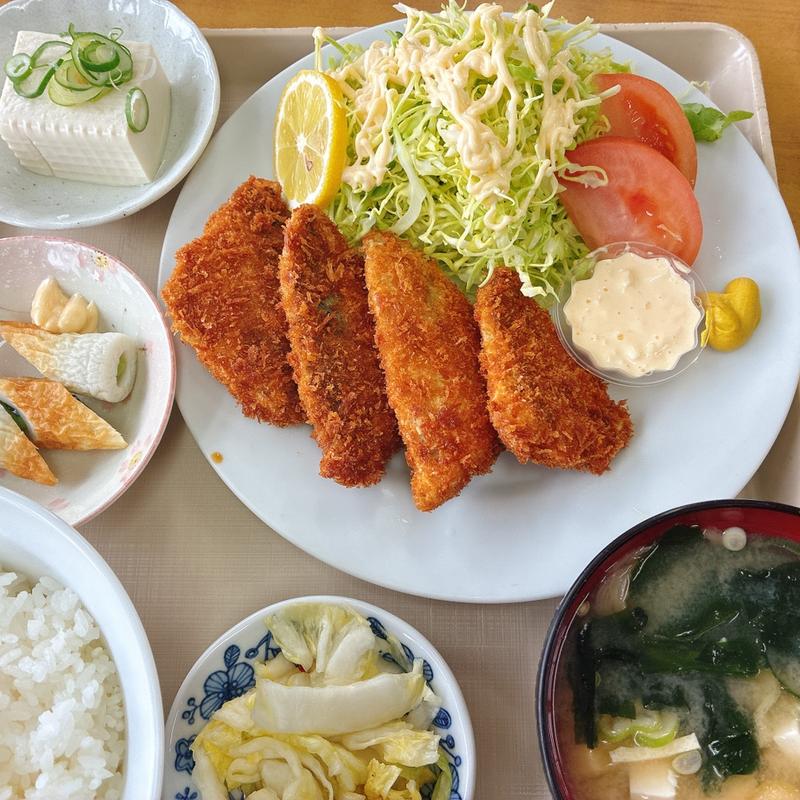 アジフライ定食(まるしん食堂 )