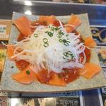 サーモンカルパッチョ(すしめん処 大京 佐原水郷橋店)
