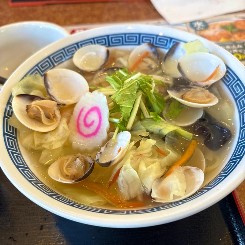 春のはまぐり野菜ラーメン(山田うどん食堂 高野台店 )