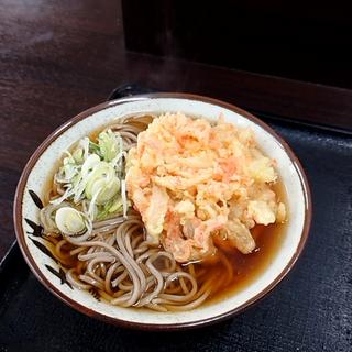 海老かき揚げそば(なの花 一ノ関駅店)