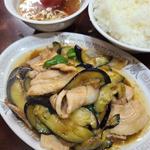 茄子と豚バラ肉味噌炒めライス(銀座亭)