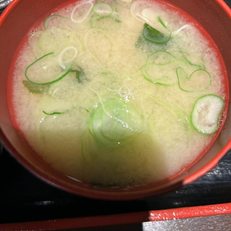 味噌汁(蕎麦切り くろ)