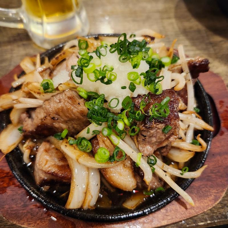 牛スジポン酢(国際通り応援団 大分からあげと鉄板焼 勝男)