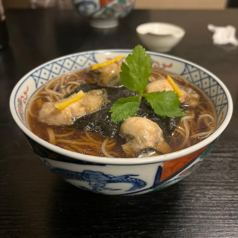 牡蠣そば(東家本店)