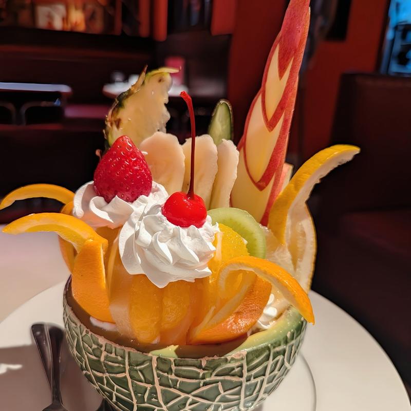 プリンアラモード(喫茶 チェリー)