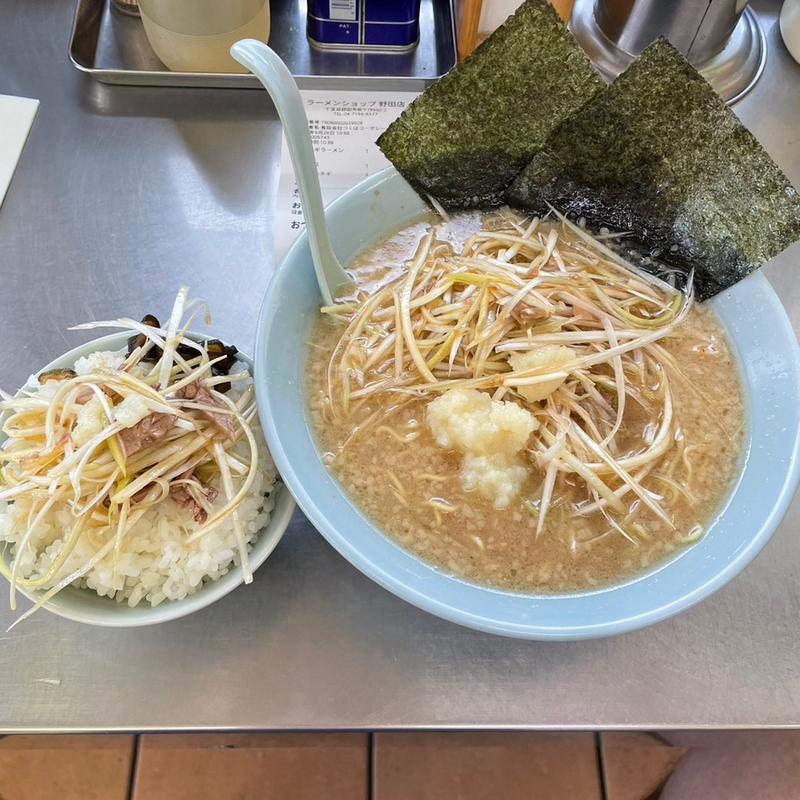 味噌ネギラーメン　半ライス(ラーメンショップ 野田店 )