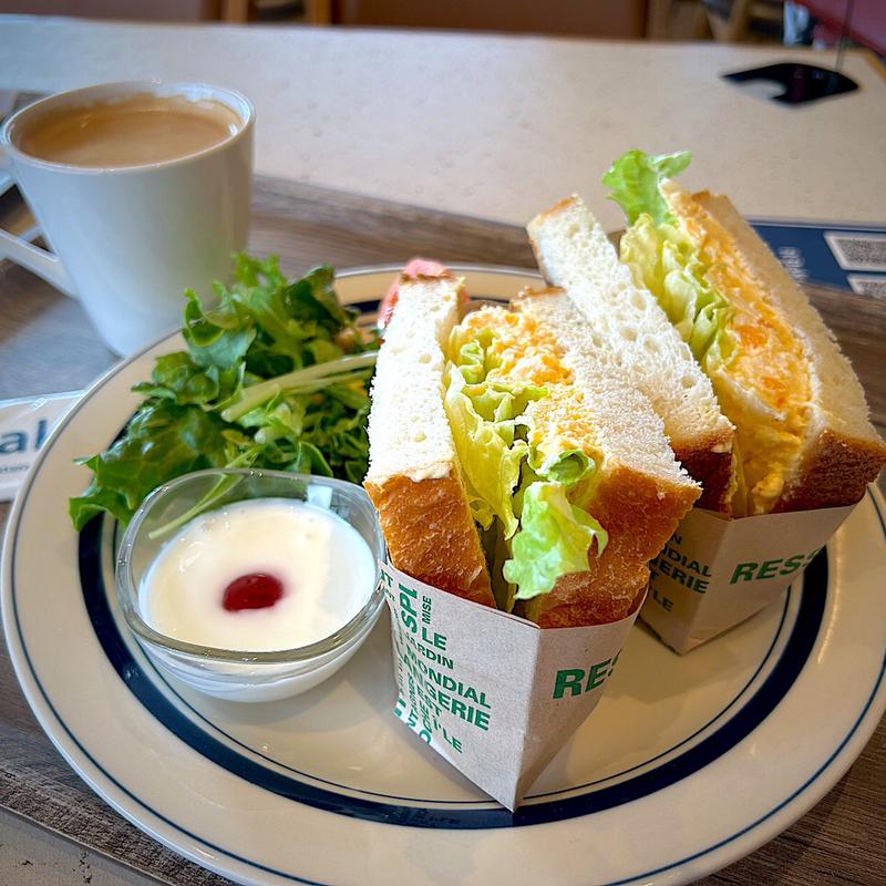 モーニングプレート パン屋さんのサンドウィッチ(R Baker 名取店)