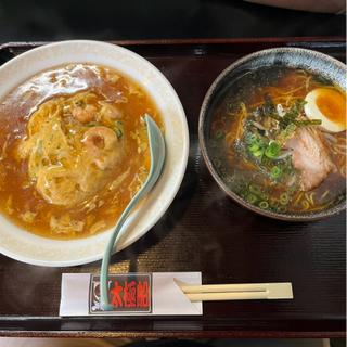 天津飯　ラーメン小セット