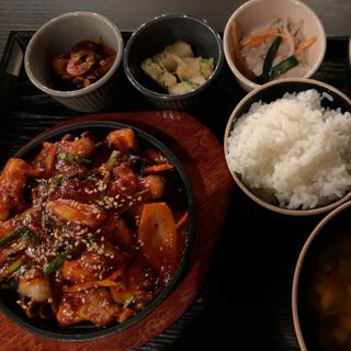 イイダコサムギョプサル定食(IAMSEOUL新大久保)
