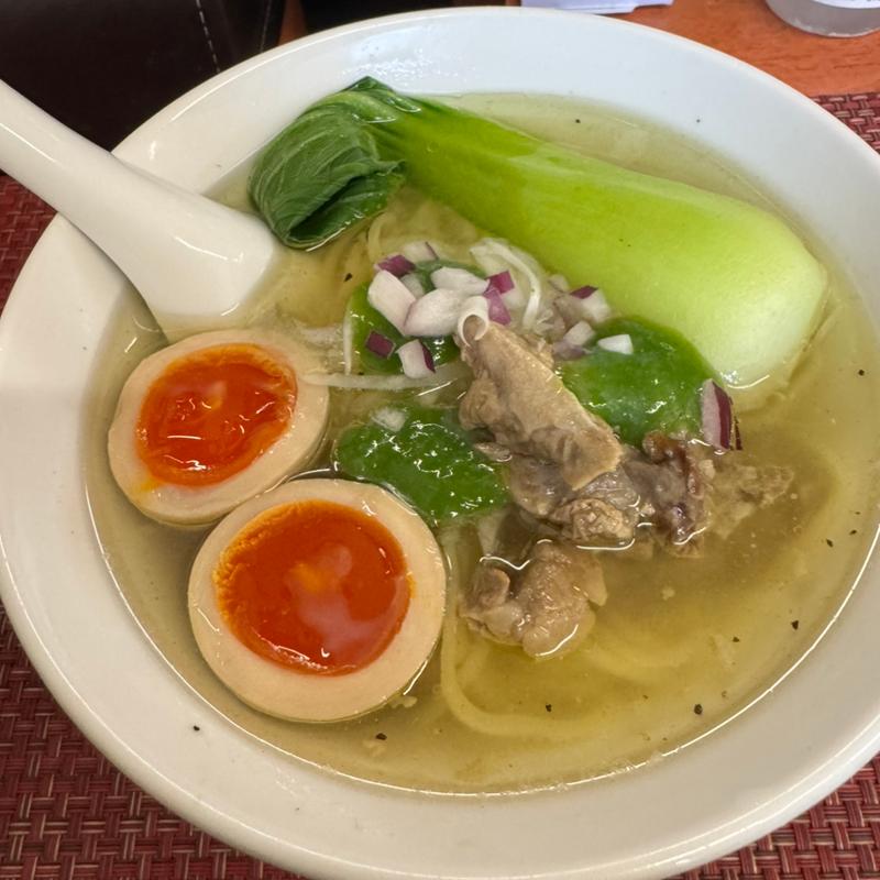 牛すじ塩(煮玉子)(麺や福々三座)