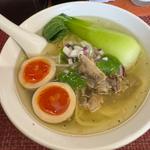 牛すじ塩(煮玉子)(麺や福々三座)