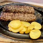 こだわり炭焼きがんこハンバーグランチ250g(ステーキハウス ブロンコビリー 新小岩店)