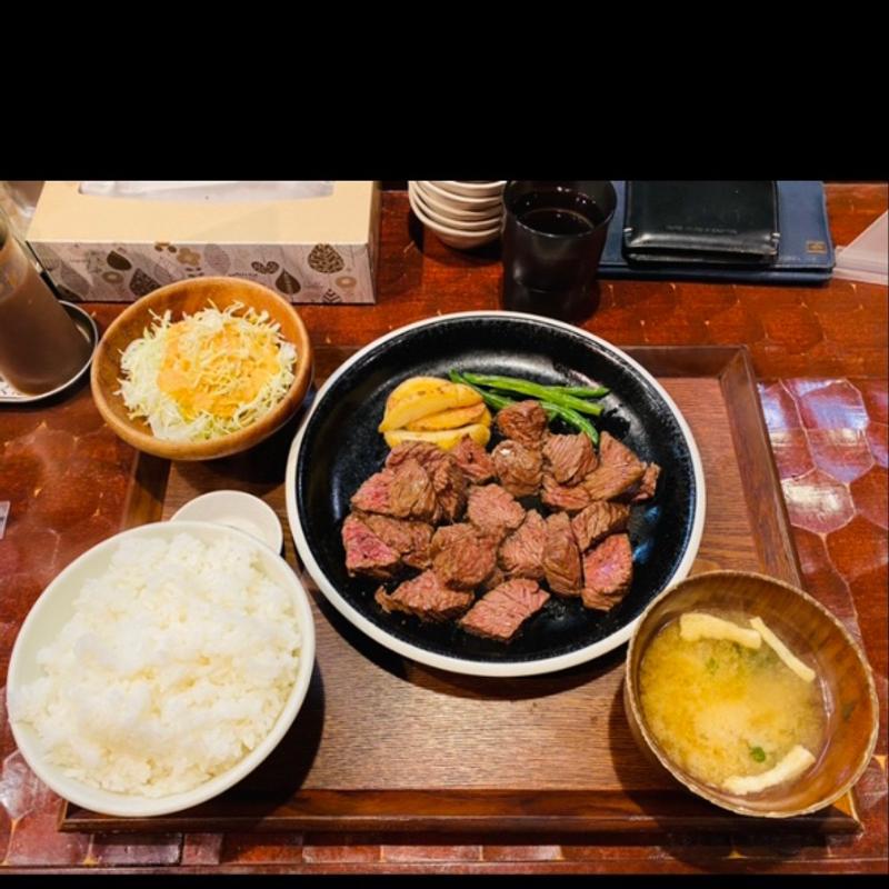 番人ステーキ定食(ステーキ食堂 肉の番人)