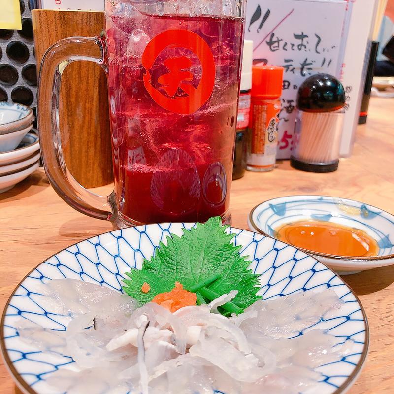 ふぐ刺し(大衆酒場 天神大ホール 駅前第2ビル店)