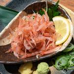 桜えびのお造り(炭火串焼と旬鮮料理の店 備長炭焼 遠州葵家)