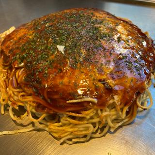 そば肉玉イカ天ダブル(みっちゃん 総本店 新橋店)