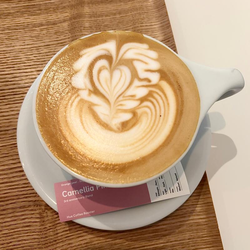 Camellia Pink Hot Latte(Hue Coffee Roaster)