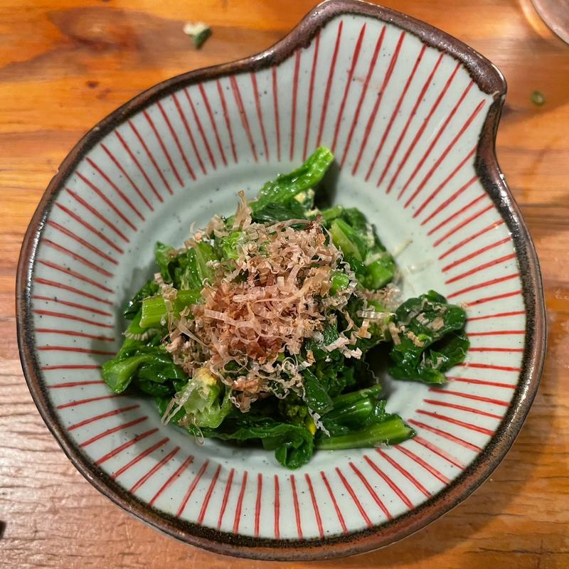 菜の花辛子和え(立ち飲み ますらお)