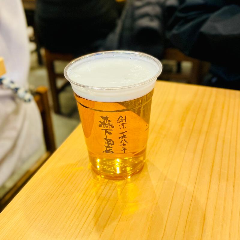 生ビール(森下酒店 伊勢神宮前店)