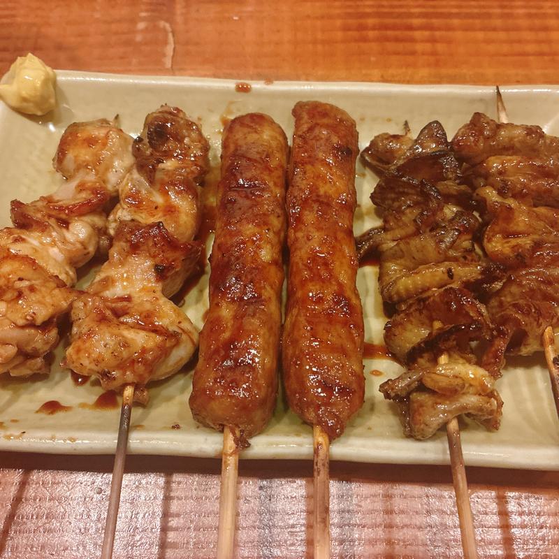 正肉、かもつくね、かわ(土びん )