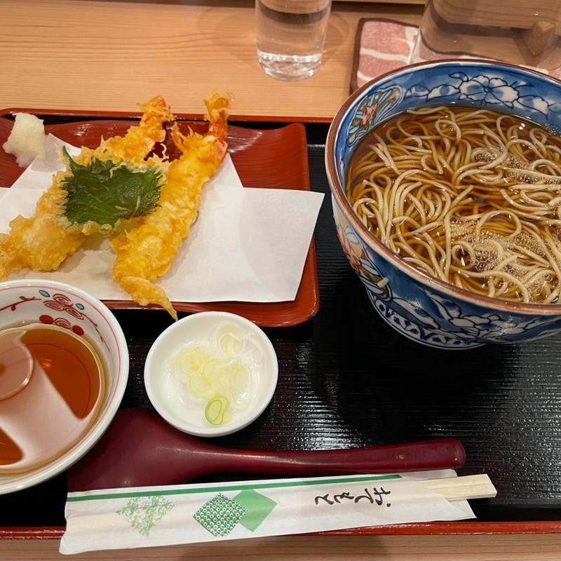 天ぷらそば(そば処 水内庵)