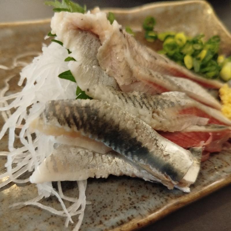 イワシの刺身(大衆立ち飲み酒場 丸の内 おお島)