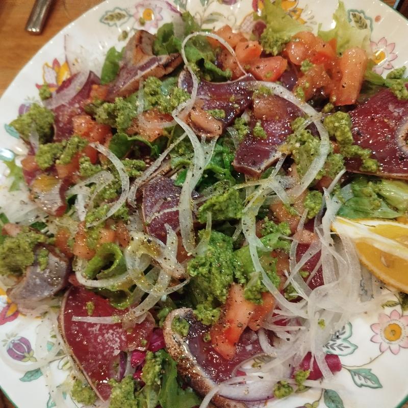 炙りカツオのカルパッチョ(クラフトパスタトリノ)