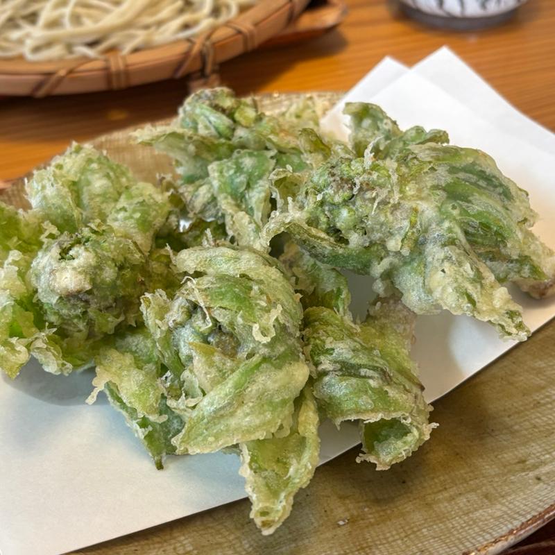 ふきのとうの天ぷら(蕎麦料理 すみや )