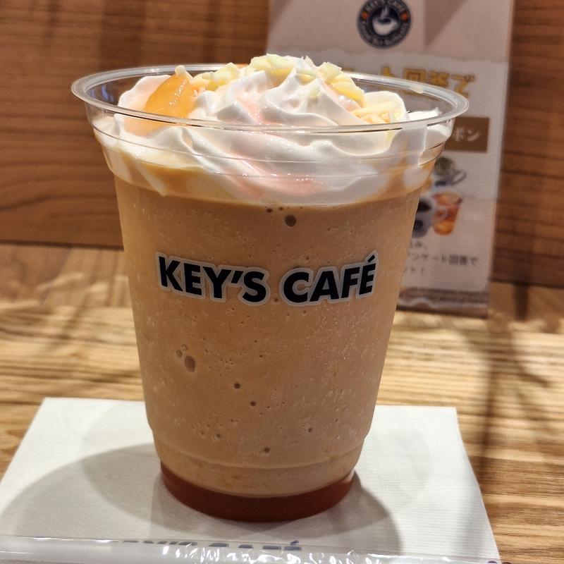桜ピーチミルクティーフローズン(KEY'S CAFÉ リーベル王寺店)