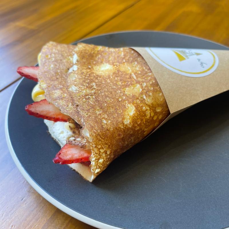 いちごカスタード生クリーム(カフェ クレープリ)