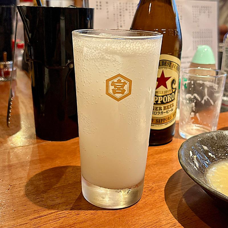 カルピスサワー(大衆酒場こいさご)