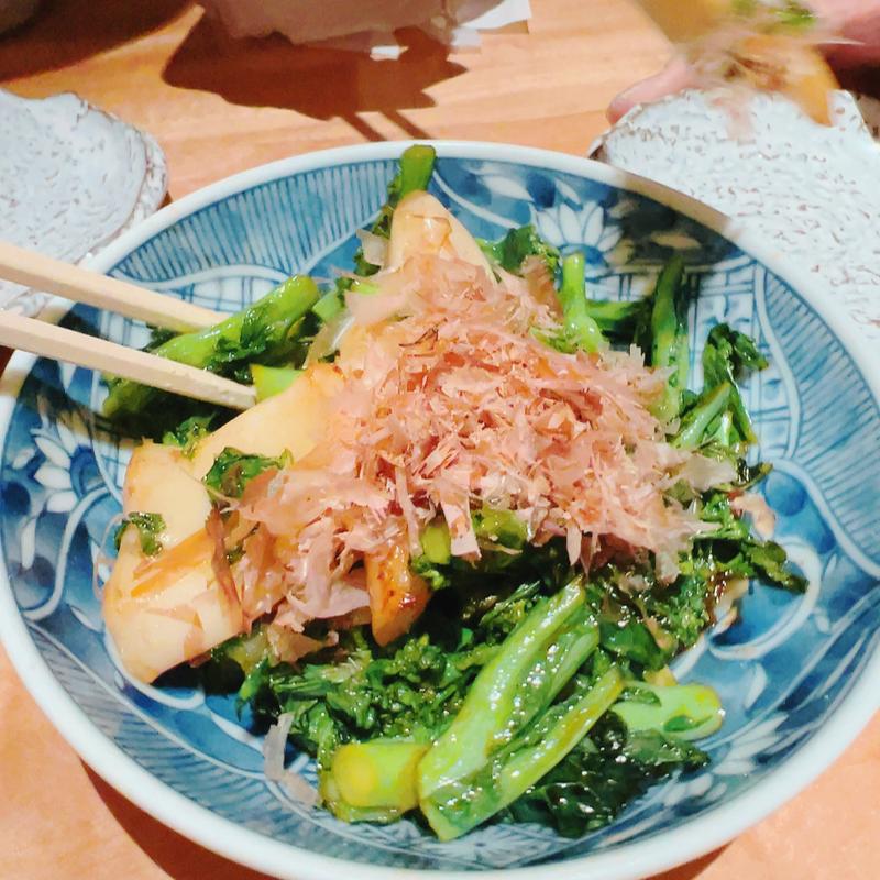 菜の花といかの返し炒め(登喜和屋)