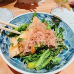 菜の花といかの返し炒め