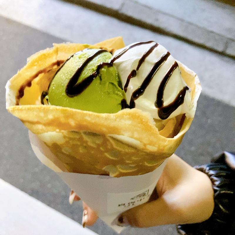 生クリームとチョコ(真夜中までクレープ)